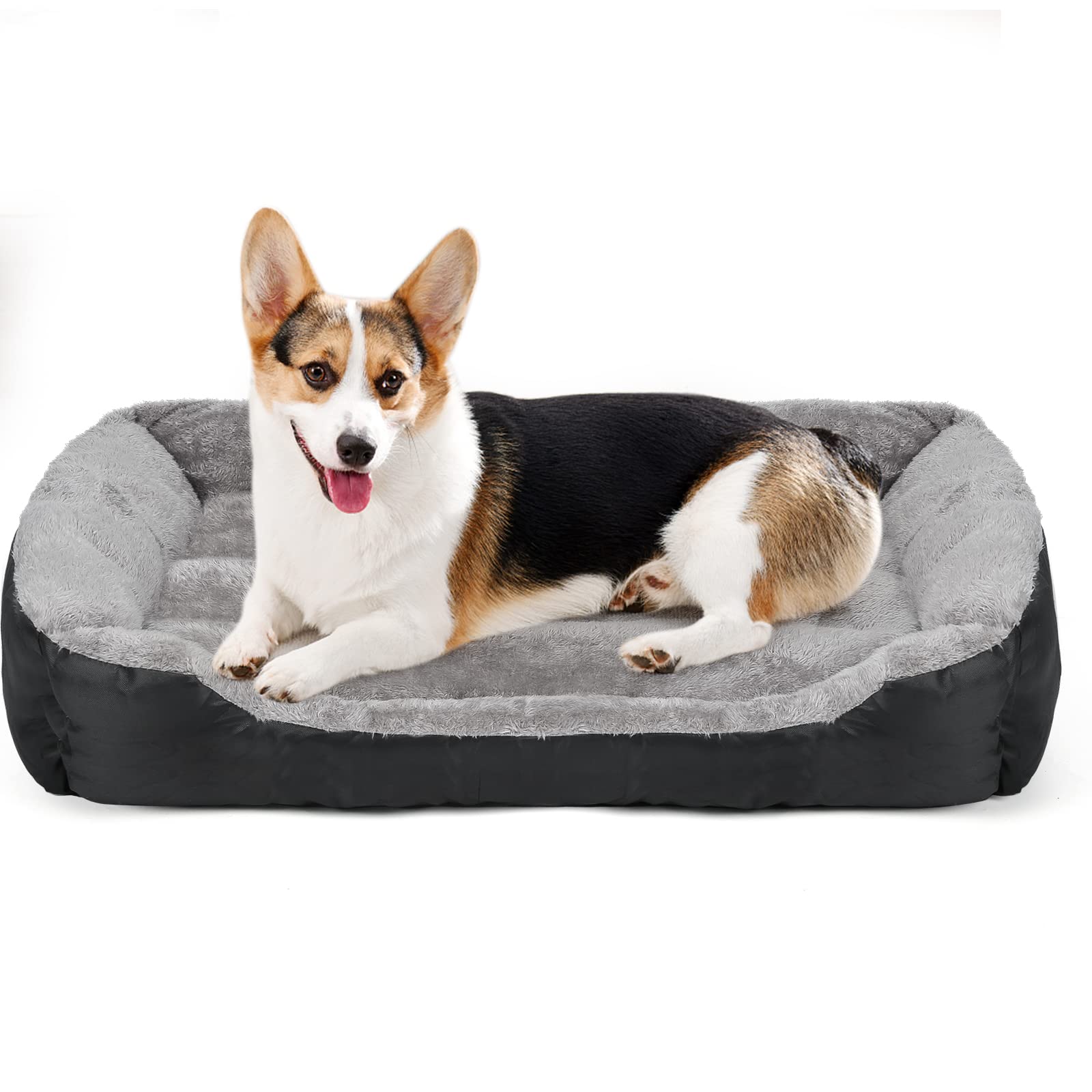 DogBaby Washable Rectangle Dog Bed for Large Dogs - Comfortable & Breathable Pet Bed (Medium 28