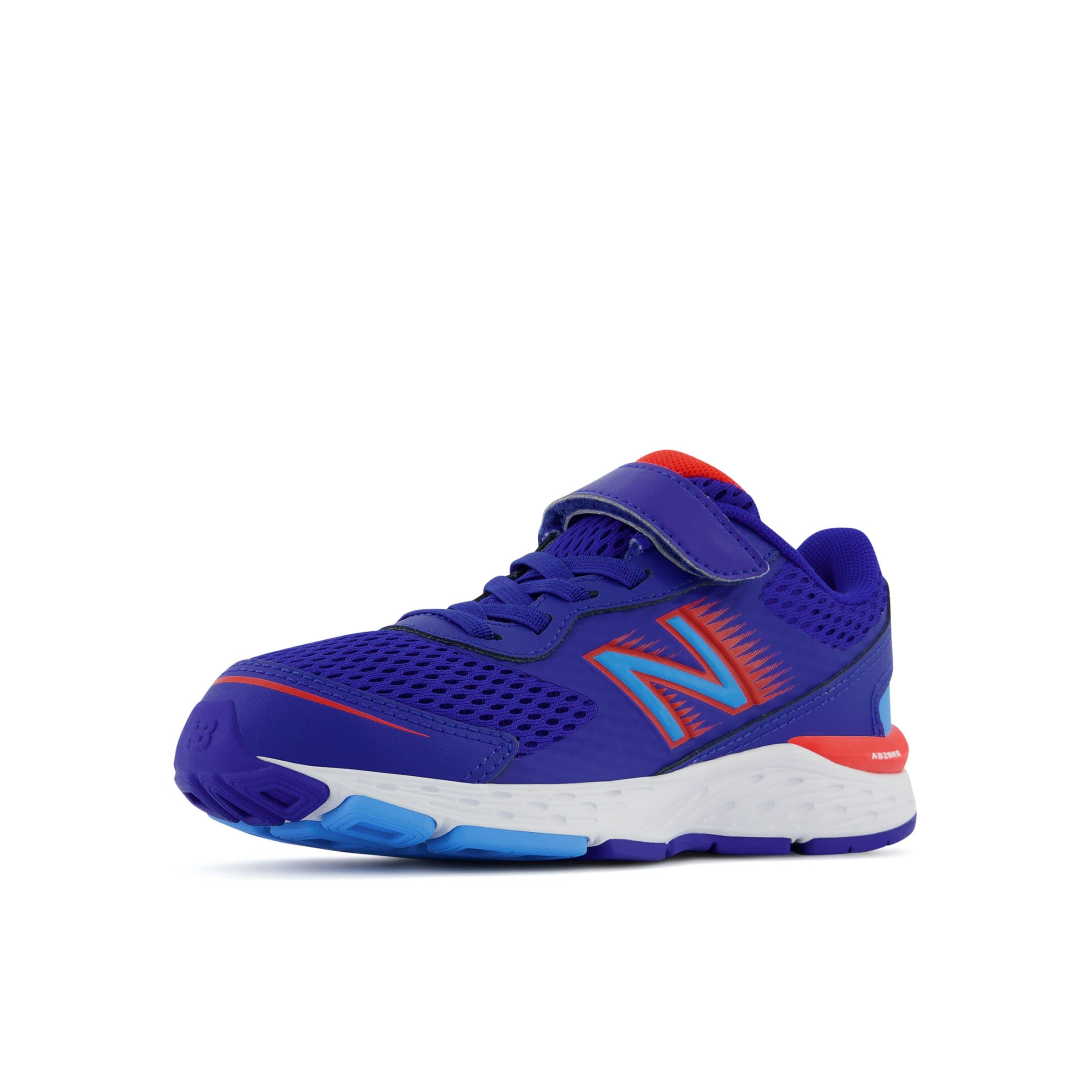 New Balance Kids' 680 V6 Hook and Loop Running Shoes - Lightweight Athletic Sneakers for Boys & Girls - Perfect for School, Play & Daily Activities
