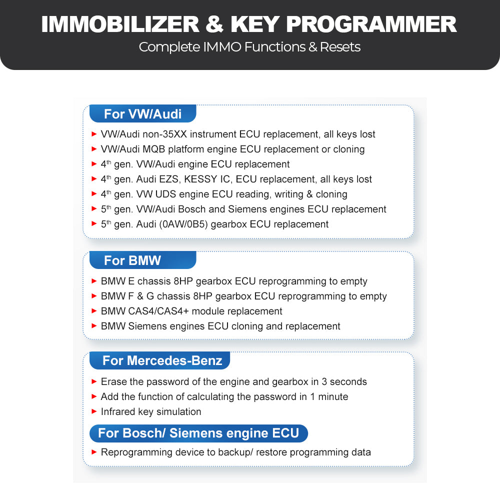 PROG 3 Professional Car Key Programmer - Auto Immobilizer & Diagnostic Tool for Vehicle Key Coding, ECU Programming - Perfect for Locksmiths, Mechanics & Car Dealerships