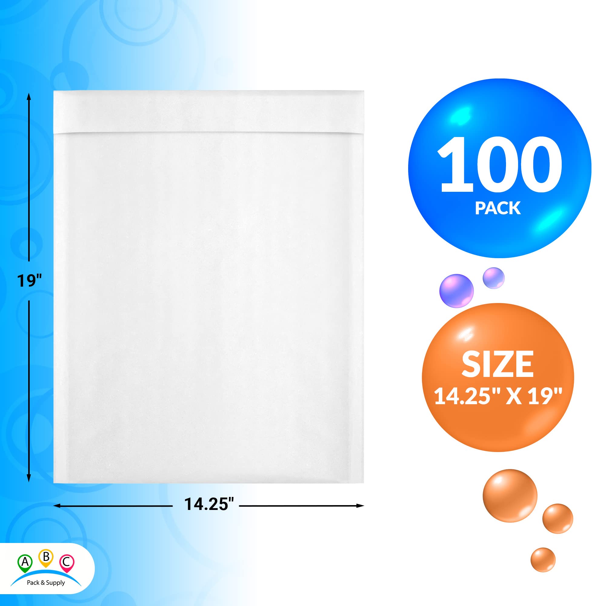 ABC PACK & SUPPLY 100-Pack 14.25