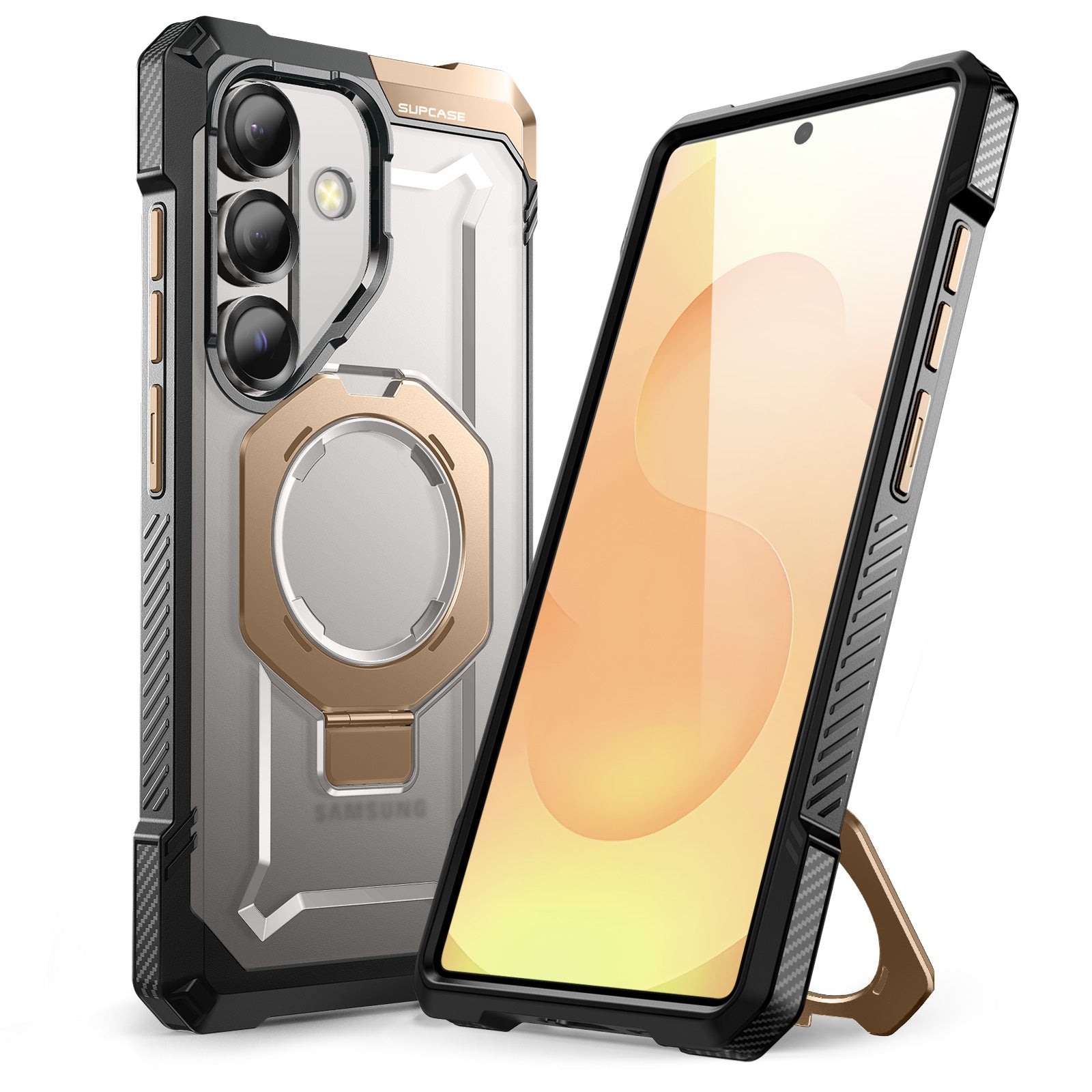Samsung Galaxy S25 Ultra Grip MagSafe Phone Case - Desert Sand | Compatible with Wireless Charging, Secure Hold for Everyday Use, Work & Outdoor Activities