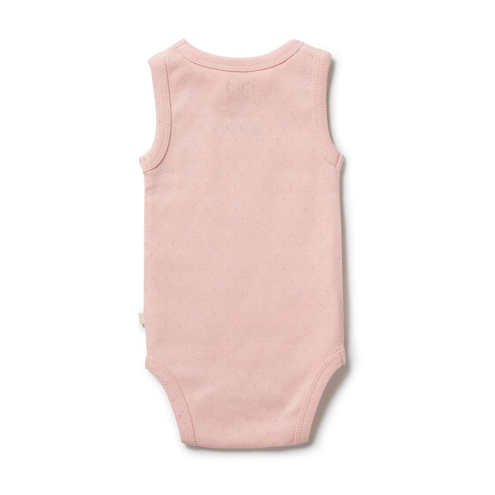 Organic Pointelle Singlet Bodysuit - Soft Cotton Baby Onesie for Newborns & Infants | Perfect for Sleepwear, Playtime & Everyday Comfort