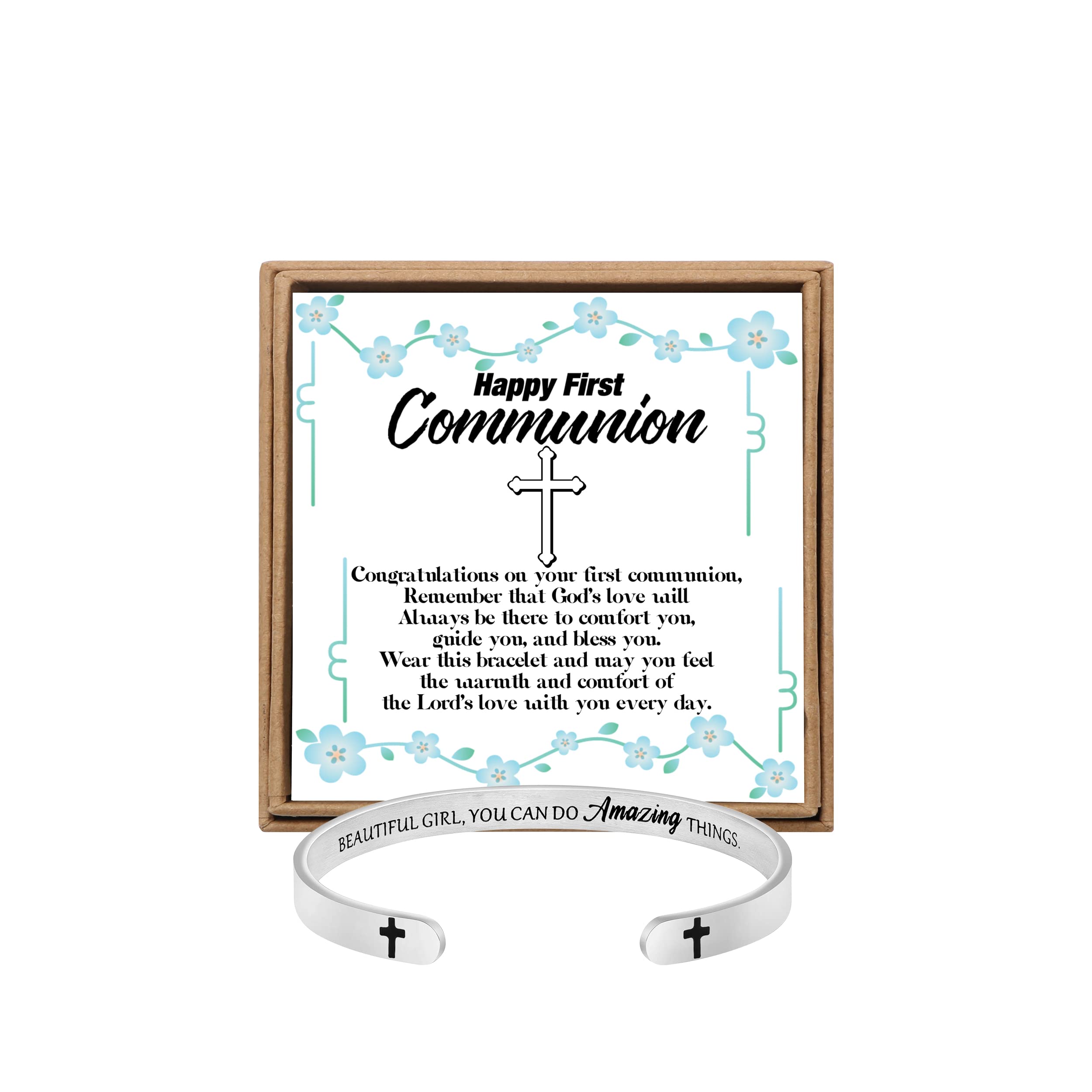 Inspirational Bracelets for Women - Engraved Message Cuff Bangle, Motivational Jewelry Gift for Her - Perfect for Christmas, Birthday, Graduation & Everyday Encouragement