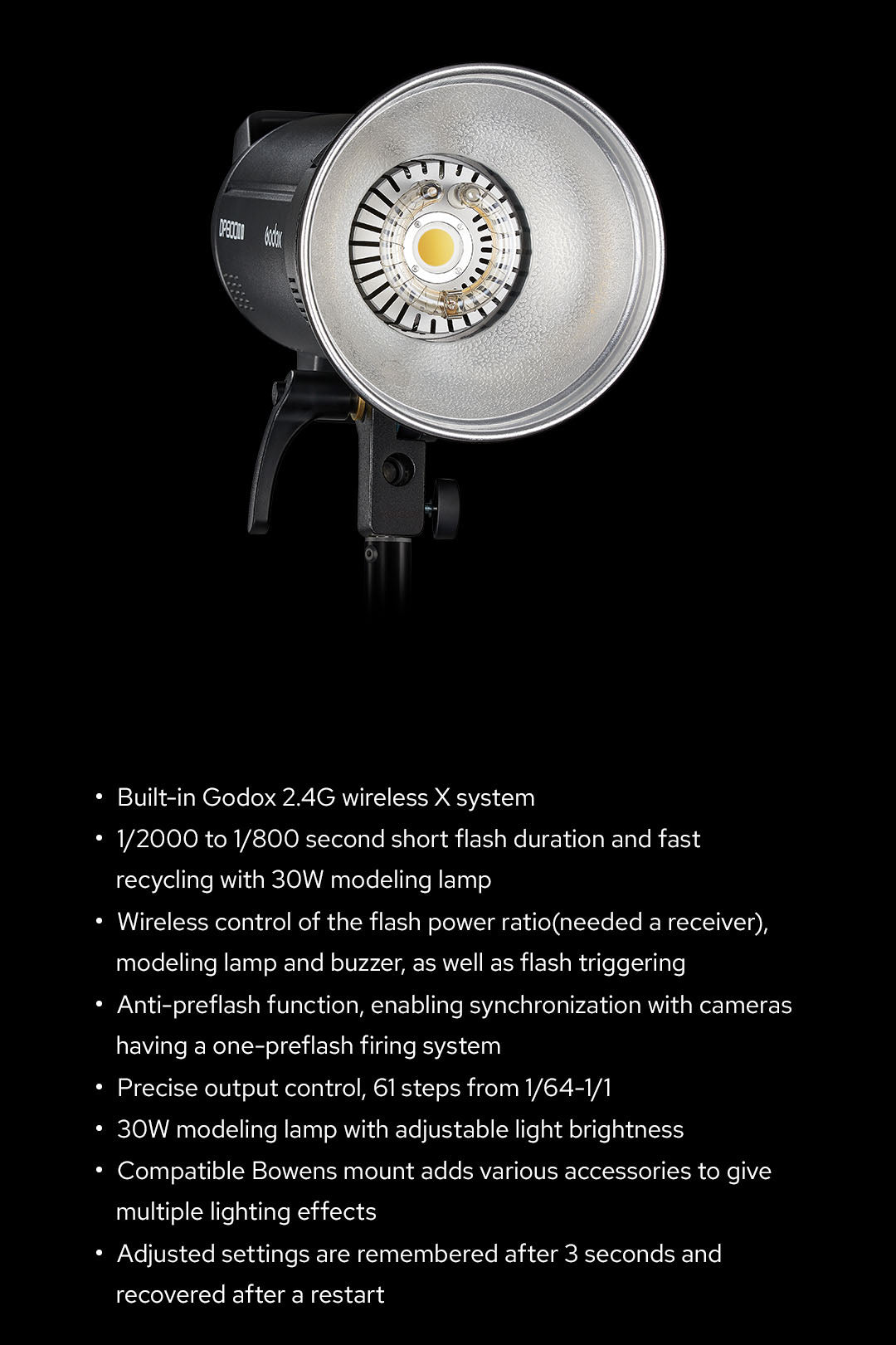 Godox DP400III V 400ws Studio Strobe Light - AC Powered Monolight for Professional Photography, Portrait & Product Shooting