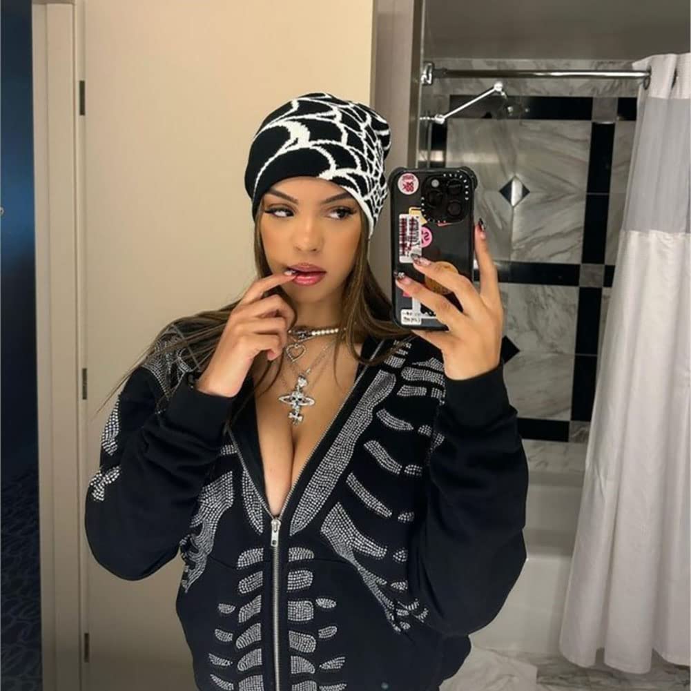 Trendy Y2K Hip Hop Beanie Hats for Women - Warm Knitted Skull Cap & Turban Winter Accessories 2023 | Streetwear Fashion & Cold Weather Essential