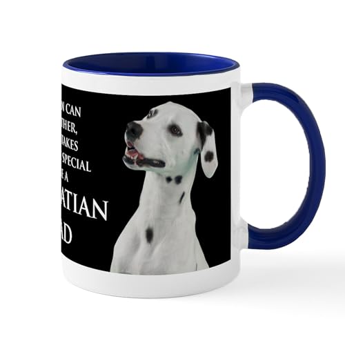 White/Navy Inside - Dalmatian Dad Mug