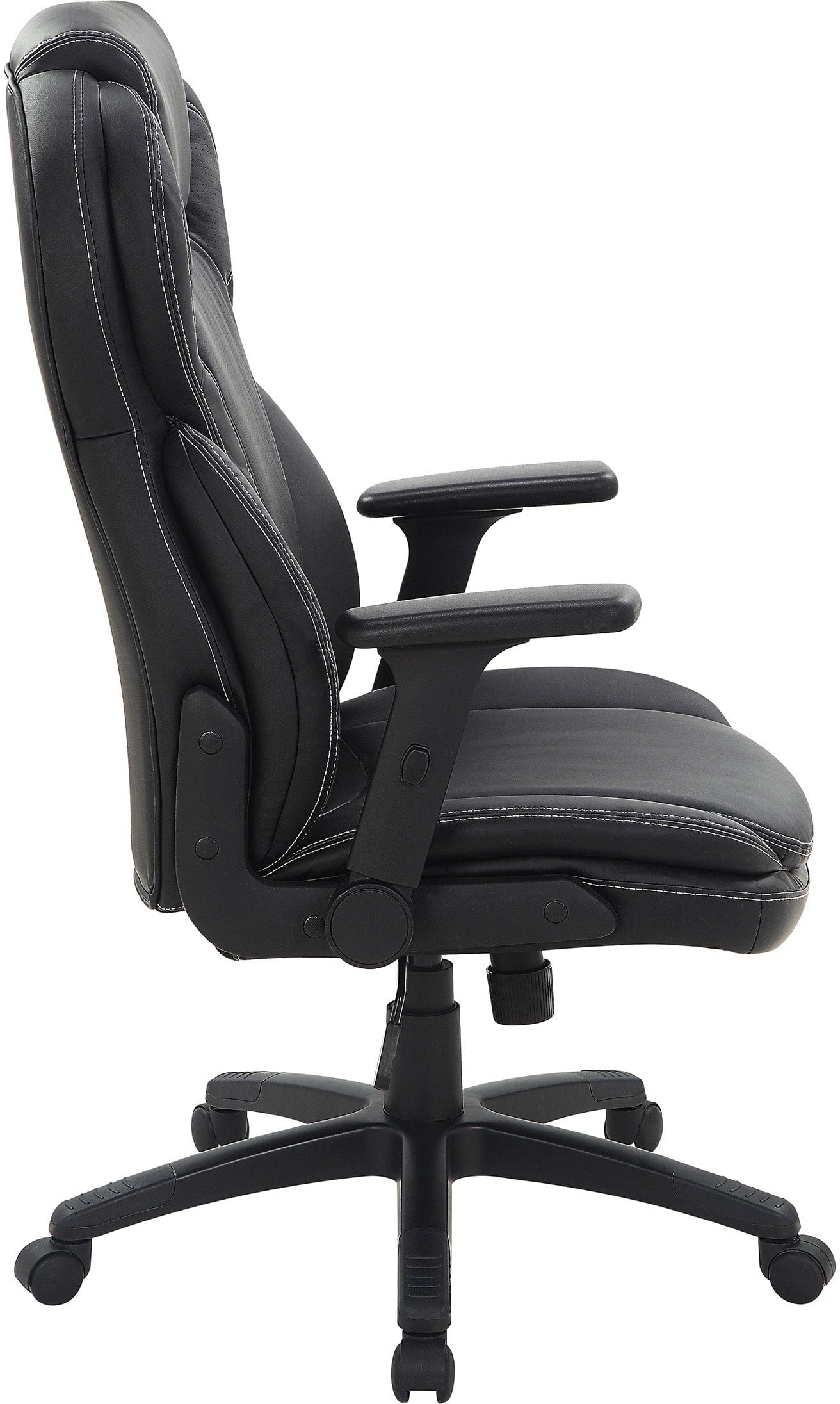 Premium Office Star Exec Bonded Leather Office Chair with Adjustable Height & Flip Arms [EC91150] - Ergonomic Desk Chair for Home Office & Executive Workspaces