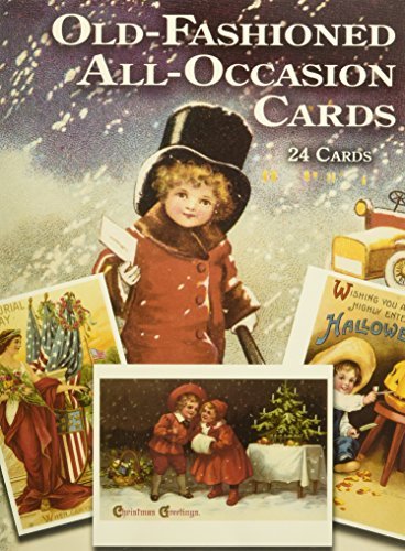 Vintage All-Occasion Greeting Cards Set - 24 Classic Dover Postcards for Birthdays, Holidays & Special Events | Retro Design, Blank Inside | Perfect for Collectors & Card Enthusiasts
