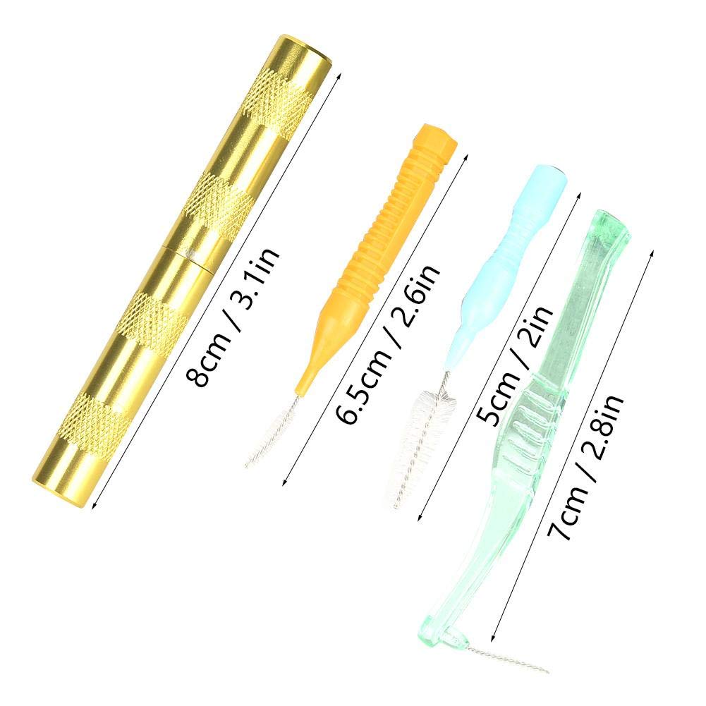 4pcs Airbrush Cleaning Kit with Nozzle Needles & Brushes - Spray Gun Repair Tools for Artists & DIY