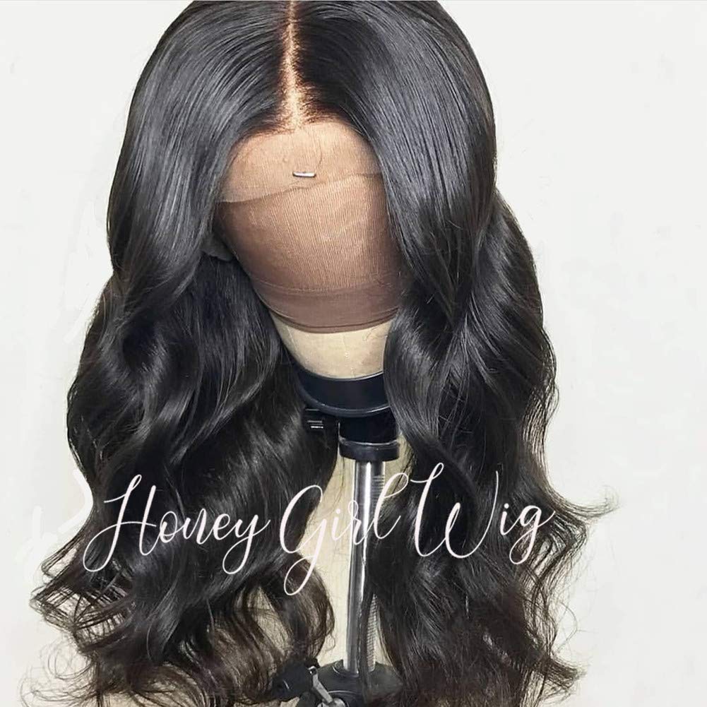 10A Brazilian Human Hair Wigs for Black Women - Glueless 13x6 Lace Front Wig with Baby Hair & Pre Plucked Wavy Invisible Knots - 20