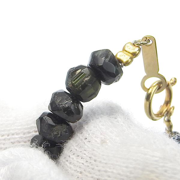 18K Gold Tourmaline Bead Necklace - Genuine Gemstone Jewelry for Women, Elegant Gift for Her | Perfect for Weddings, Parties & Special Occasions