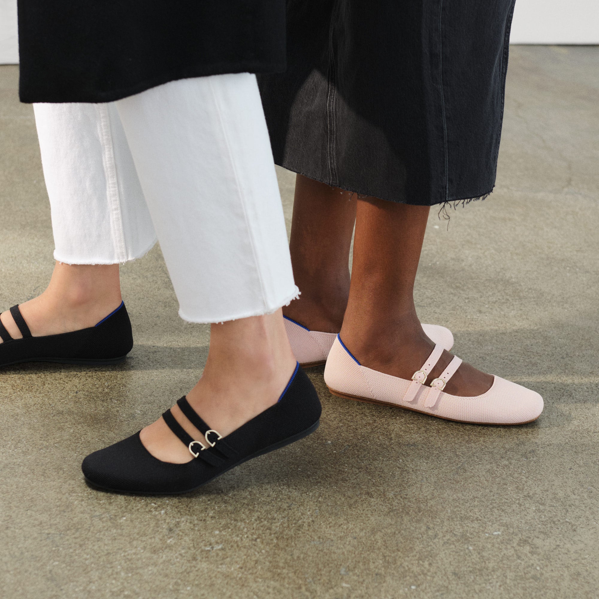 Double Buckle Mary Jane Ballerina Flats - Comfortable & Stylish Women's Shoes for Work, Casual & Dressy Occasions