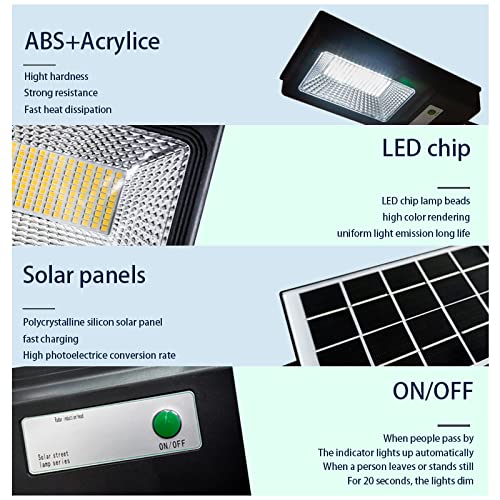 50W Solar LED Street Light with PIR Motion Sensor & Remote Control - Waterproof Outdoor Lighting for Plaza, Garden, Yard, Pathway | Energy-Efficient Solar Powered Security Light for Home & Commercial Use