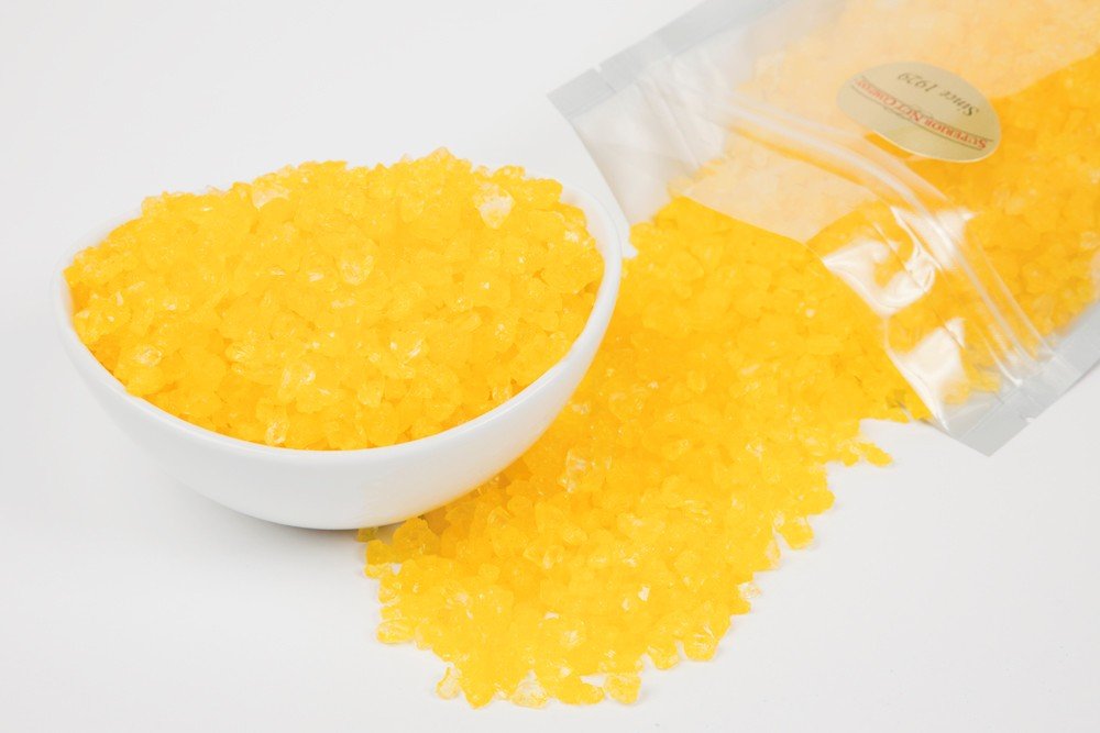 Lemon Rock Candy Crystals - 1 Pound Bag of Natural Lemon Flavored Hard Candy - Perfect for Baking, Party Favors & Gift Baskets
