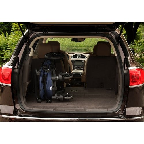 Premium Excursion No-Zip Pet Stroller - Midnight Blue | Lightweight Foldable Dog & Cat Carrier for Outdoor Walks, Travel & Vet Visits