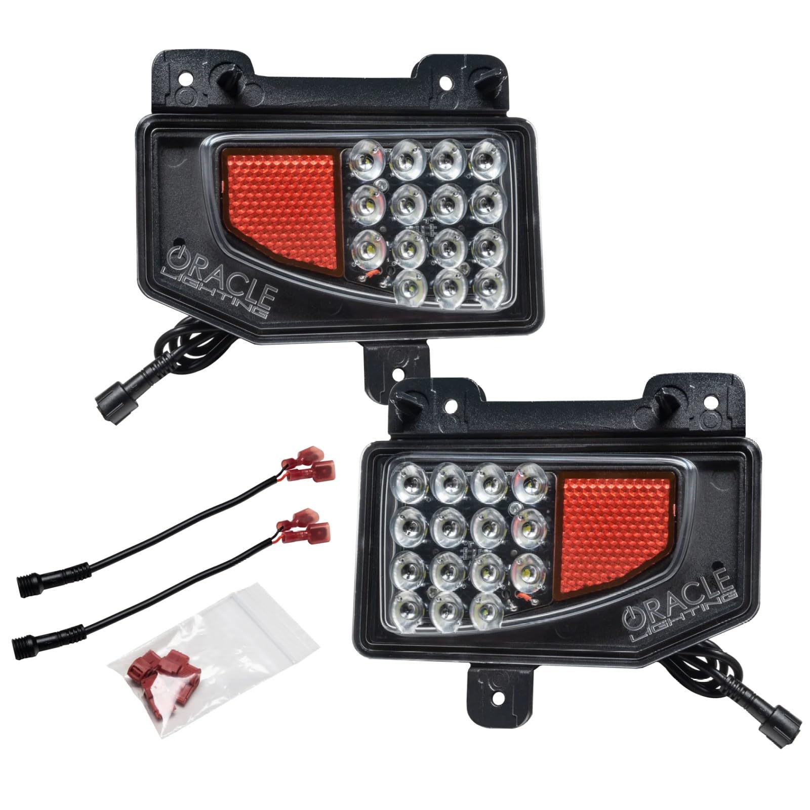 ORACLE Lighting 5878-504 LED Reverse Lights for 2020-2024 Jeep Gladiator JT - 1500+ Lumens, Direct Replacement Bumper Lights - Perfect for Night Driving, Off-Roading & Enhanced Back-Up Safety