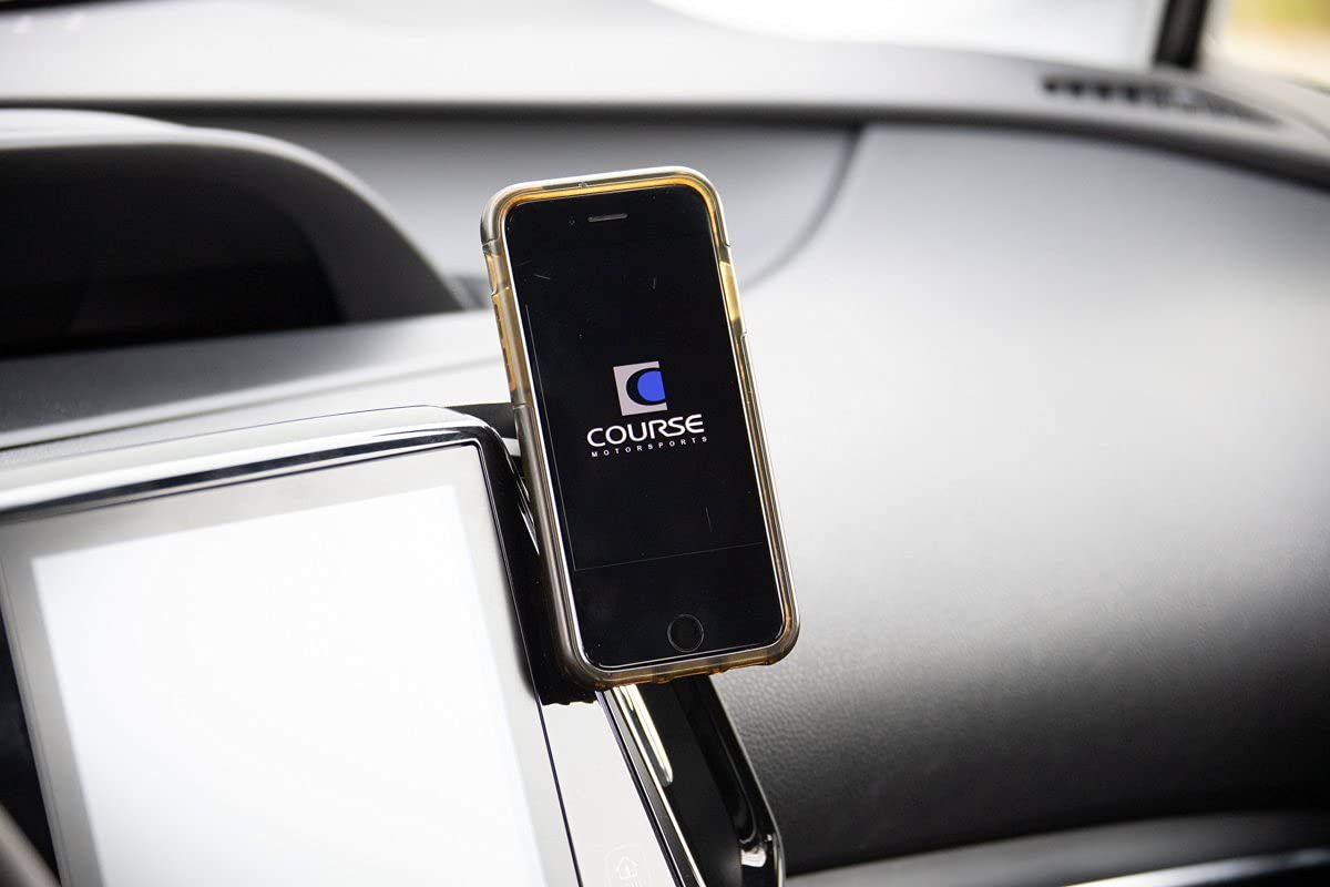 Course Motorsports DirectFit Phone Mount with Auto-Grip Wireless Charging for Toyota Prius Prime (2019-2022) - Secure Car Phone Holder & Fast Charger (Black) - Perfect for Commuting, Road Trips & Hands-Free Navigation