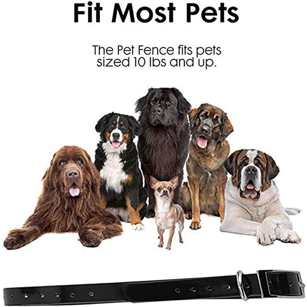 **Wireless Dog Fence System - Rechargeable & Waterproof IP67 Electric Pet Containment Collar with Adjustable Range & LED Distance Display - Safe & Harmless for All Dogs - Perfect for Backyard, Training & Outdoor Use**