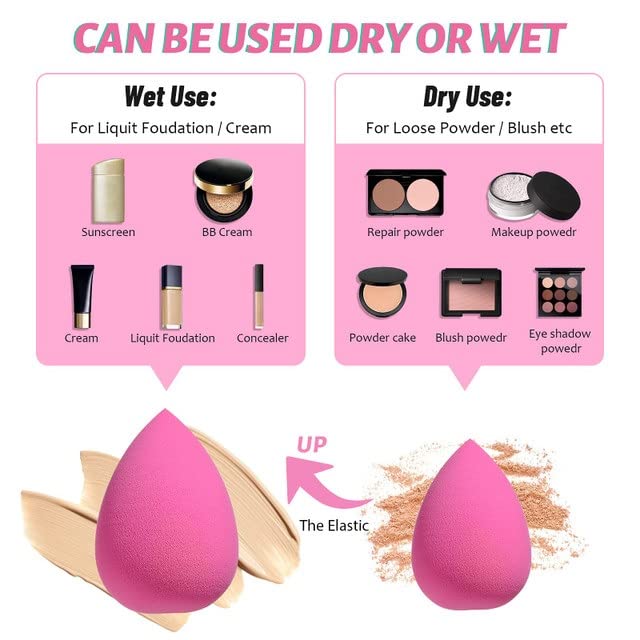 Premium Synthetic Kabuki Brush Set - 10pcs Makeup Brushes & 2 Blender Sponges for Foundation, Powder, Blush & Eyeshadow | Professional Cosmetic Brush Kit for Daily Makeup & Travel
