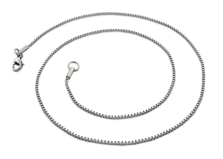 1.5mm Stainless Steel Box Chain Necklace for Women & Men - Durable, Hypoallergenic Jewelry for Everyday Wear, Gifts & Layering