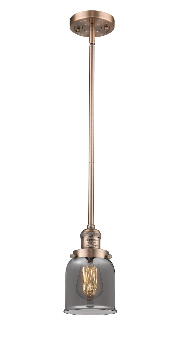 Innovative INNO201S-AC-G53-LED Modern Mini Pendant Light with Copper Finish - Perfect for Kitchen Island, Dining Room, and Bedroom Lighting