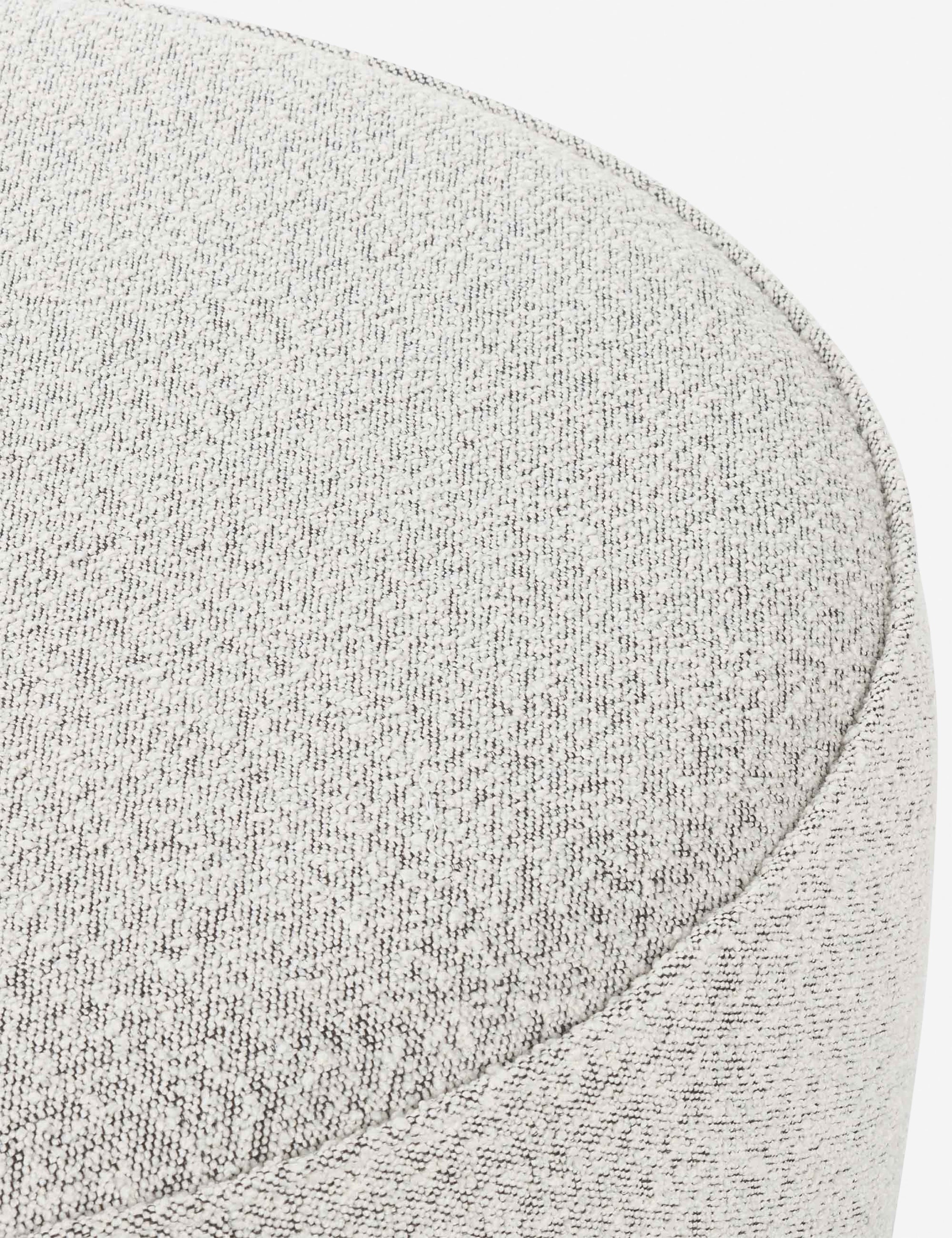 Aldora Round Ottoman Stool - Soft Padded Storage Footrest with Removable Cover - Perfect for Living Room, Bedroom, or Nursery - Versatile Home Decor & Extra Seating Solution
