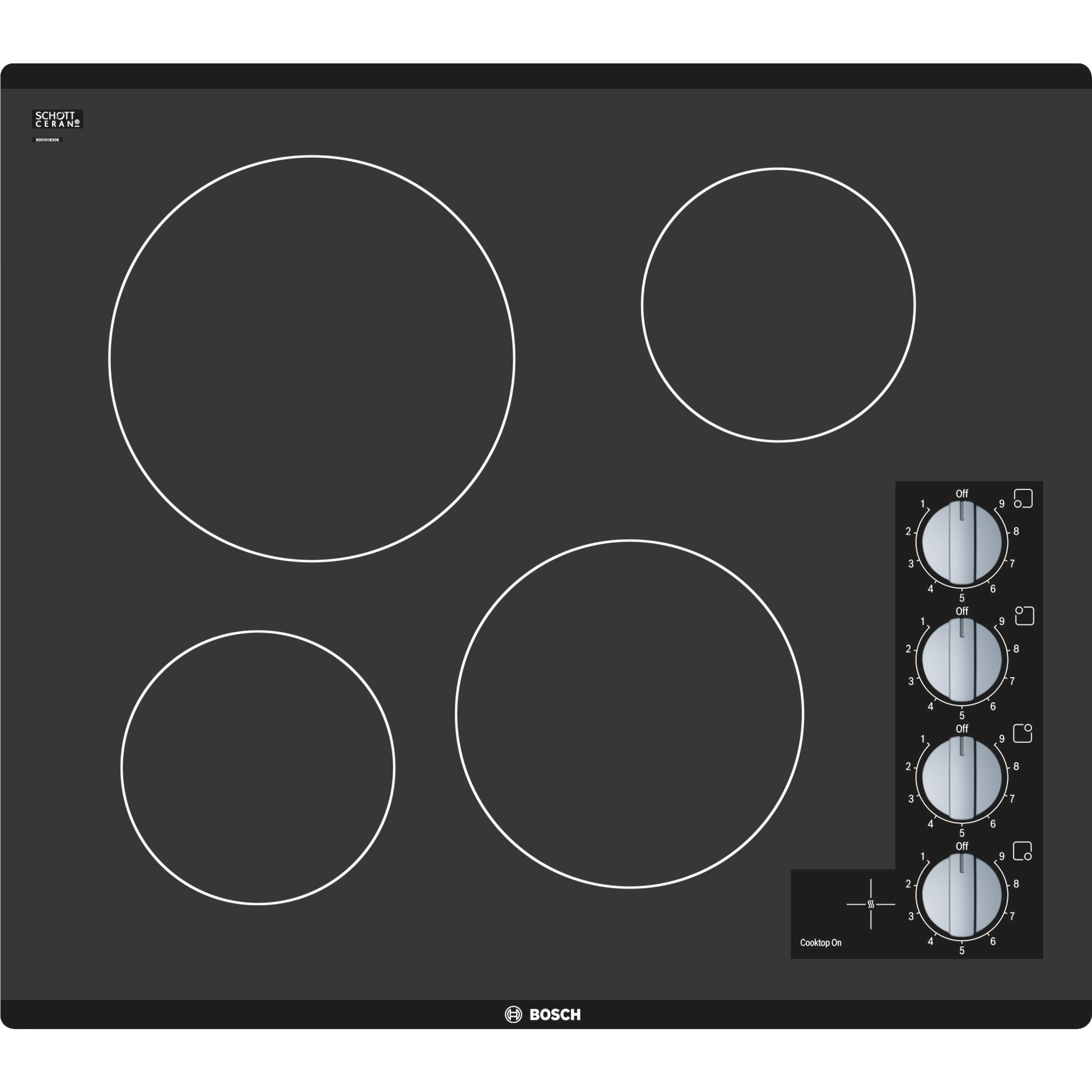 Bosch 24-Inch Gas Cooktop NEM5466UC - Black Stainless Steel Built-In Stove Top for Modern Kitchens | Perfect for Home Chefs & Cooking Enthusiasts