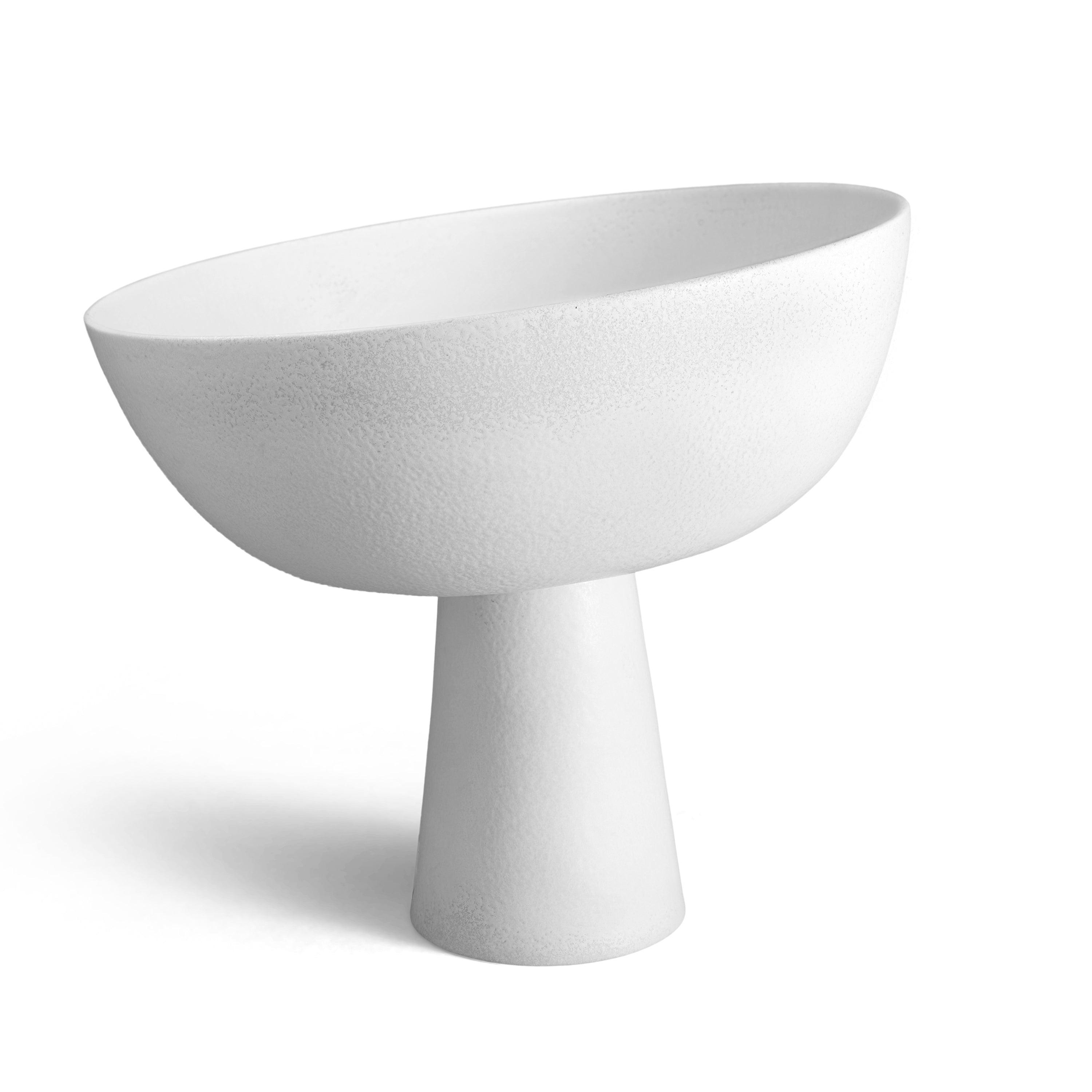Premium Terra Bowl on Stand - Medium Stoneware Planter for Succulents & Home Decor | Perfect for Indoor Plants, Centerpieces & Boho Style Decorations