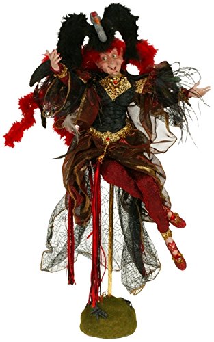 Mark Roberts Glaring Red Witch Halloween Decor - 51-82010 Large Size for Spooky Home & Party Decorations