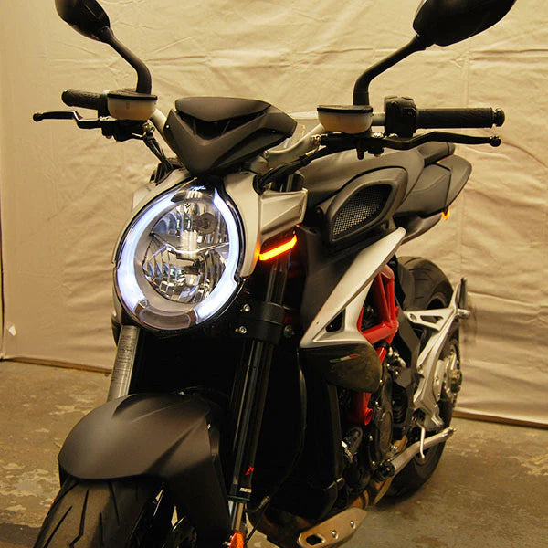 MV Agusta Brutale LED Front Turn Signals - High Visibility Motorcycle Indicators for Enhanced Safety - Perfect for Night Riding and Urban Commuting