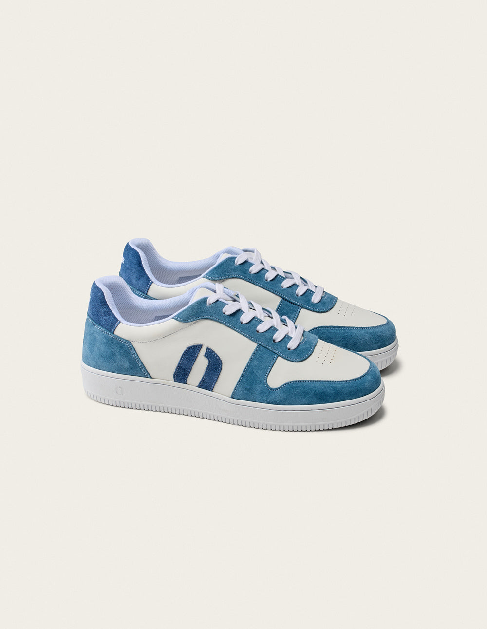 Matthieu Low Baskets in Sky Blue & Petrol - Stylish & Comfortable Sneakers for Casual Wear, Work, and Everyday Outfits