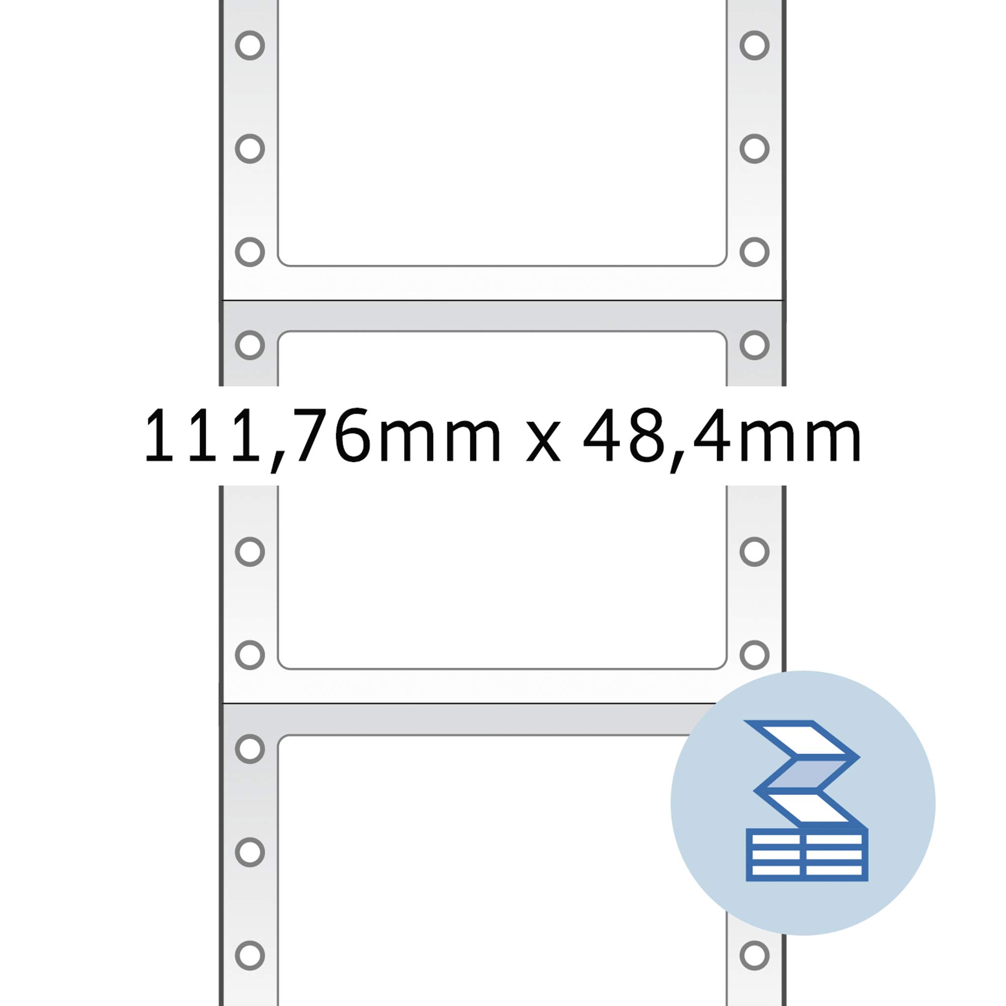 Herma 8166 Computer Labels - 2000 Sheets, 111.76 x 48.4mm, White Matte Paper for Laser/Inkjet Printers - Perfect for Office Filing, Shipping Labels & Product Packaging