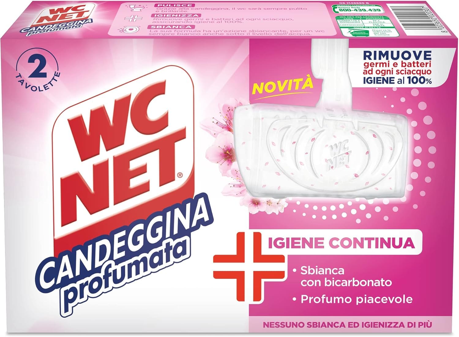 Sanitizing Cleaner Tablets - Bleach Scented, Kills 99.9% Germs & Bacteria, Whitening Action, 2-Pack (24 Tablets Total) - Perfect for Toilets, Sinks & Household Disinfection