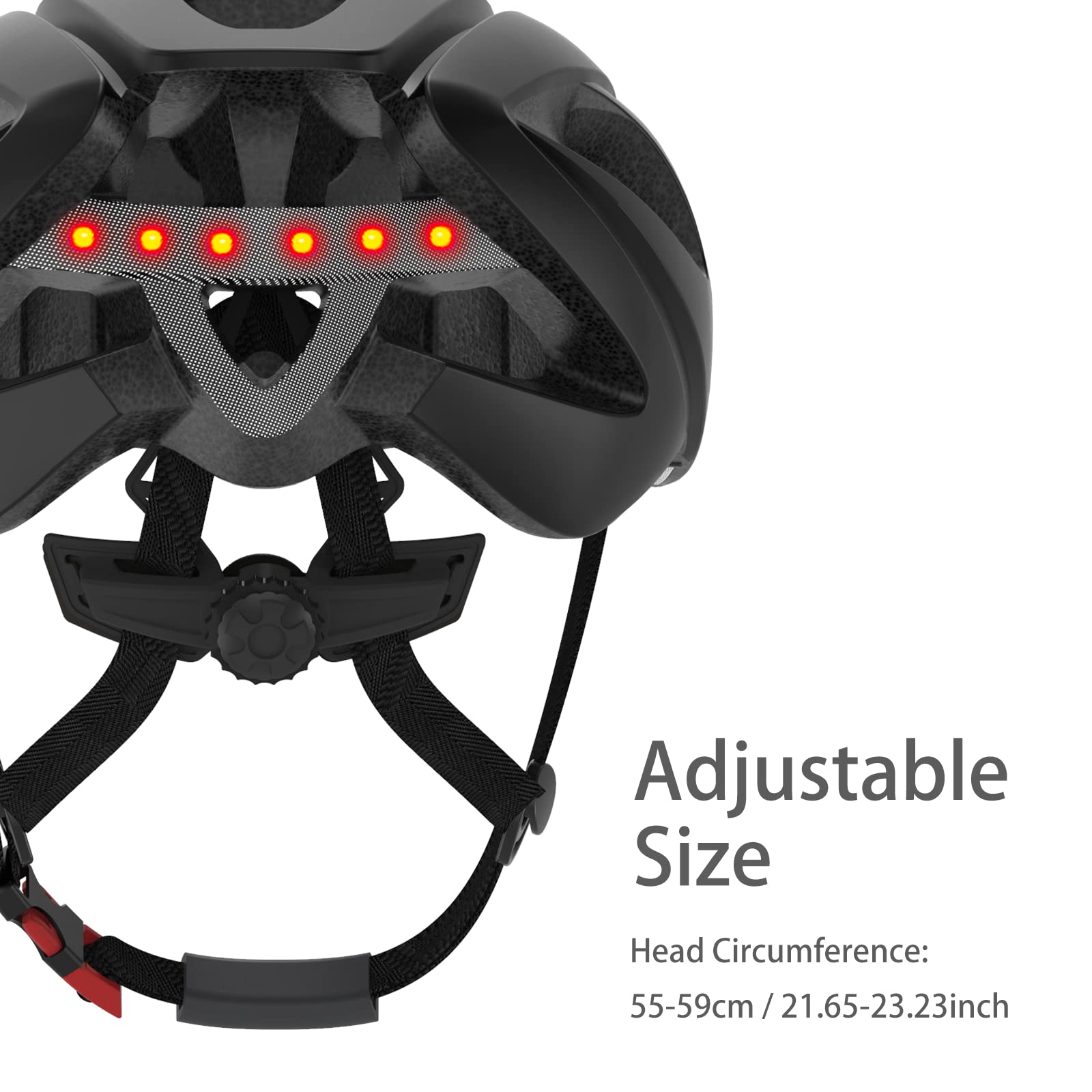 SH55M Smart Bluetooth Bike Helmet with Speakers & Mic, Smart Turn Signals, Fall Detection, Rear Light, CE CPSC Certified, for Adults Men Women - Perfect for Cycling, Commuting, and Outdoor Adventures