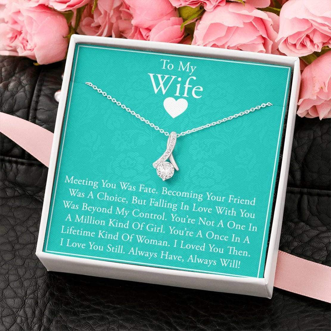 Simple Gifts Necklace for Future Wife - Elegant Engagement, Birthday, Christmas, and Vacation Gift for Fiancee, Sentimental Bride-to-Be Jewelry for Romantic Occasions
