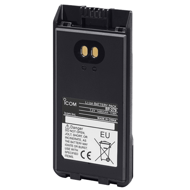 Icom BP279 Rechargeable Battery Pack - High Capacity Li-ion Battery for Icom Two-Way Radios - Perfect for Outdoor Adventures, Emergency Communication, and Professional Use