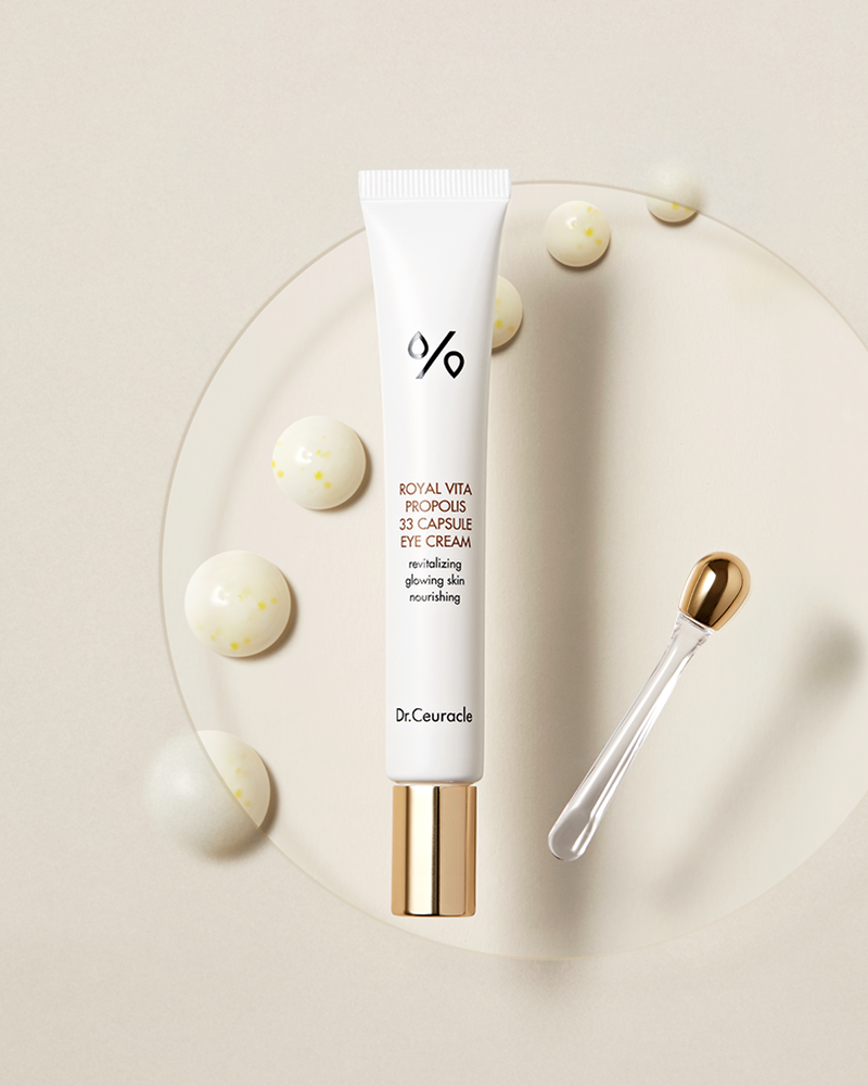 Dr. Ceuracle Royal Vita Propolis 33 Capsule Eye Cream - Anti-Aging & Hydrating Eye Treatment for Dark Circles & Wrinkles - Perfect for Night & Day Skincare Routine