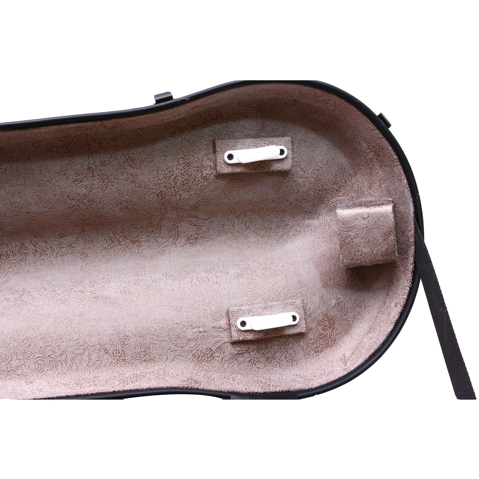 Premium Carbon Fiber Violin Case 4/4 Full Size - Lightweight & Durable Protection with Colorful Back Strap | Perfect for Professional Musicians & Travel