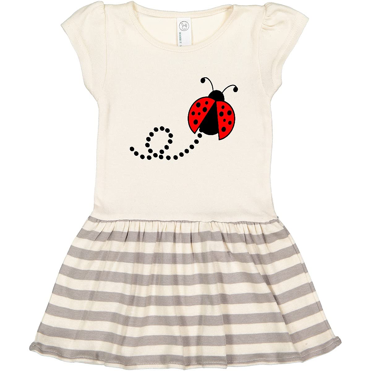 Inktastic Cute Red Ladybug Toddler Dress - Adorable Kids Outfit for Spring & Summer Playdates, Parties & Photo Shoots