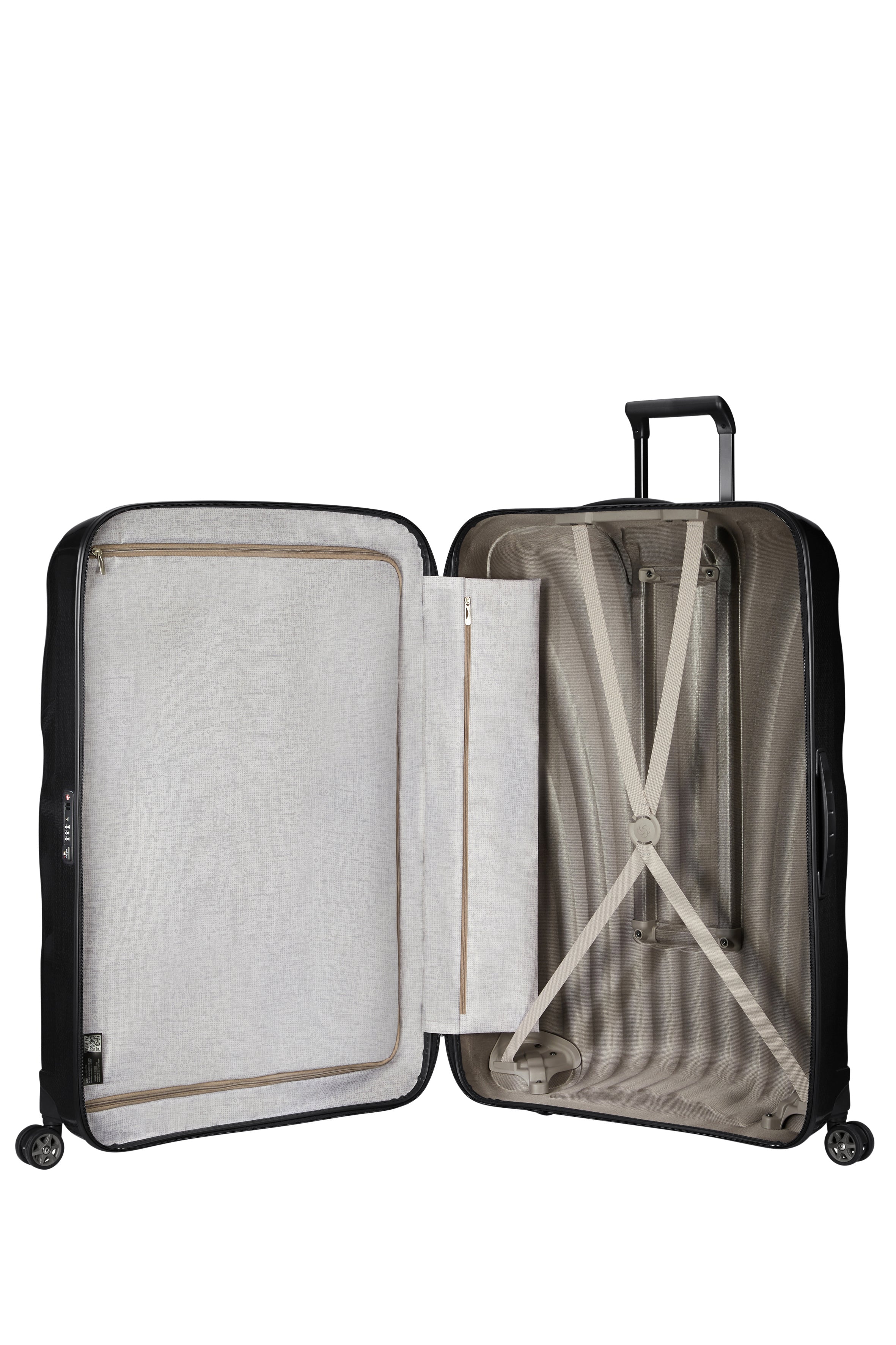 C Lite Hardside 86/33 Large Checked Luggage - Durable Spinner Suitcase for International Travel, Business Trips & Vacations | Lightweight & TSA Approved