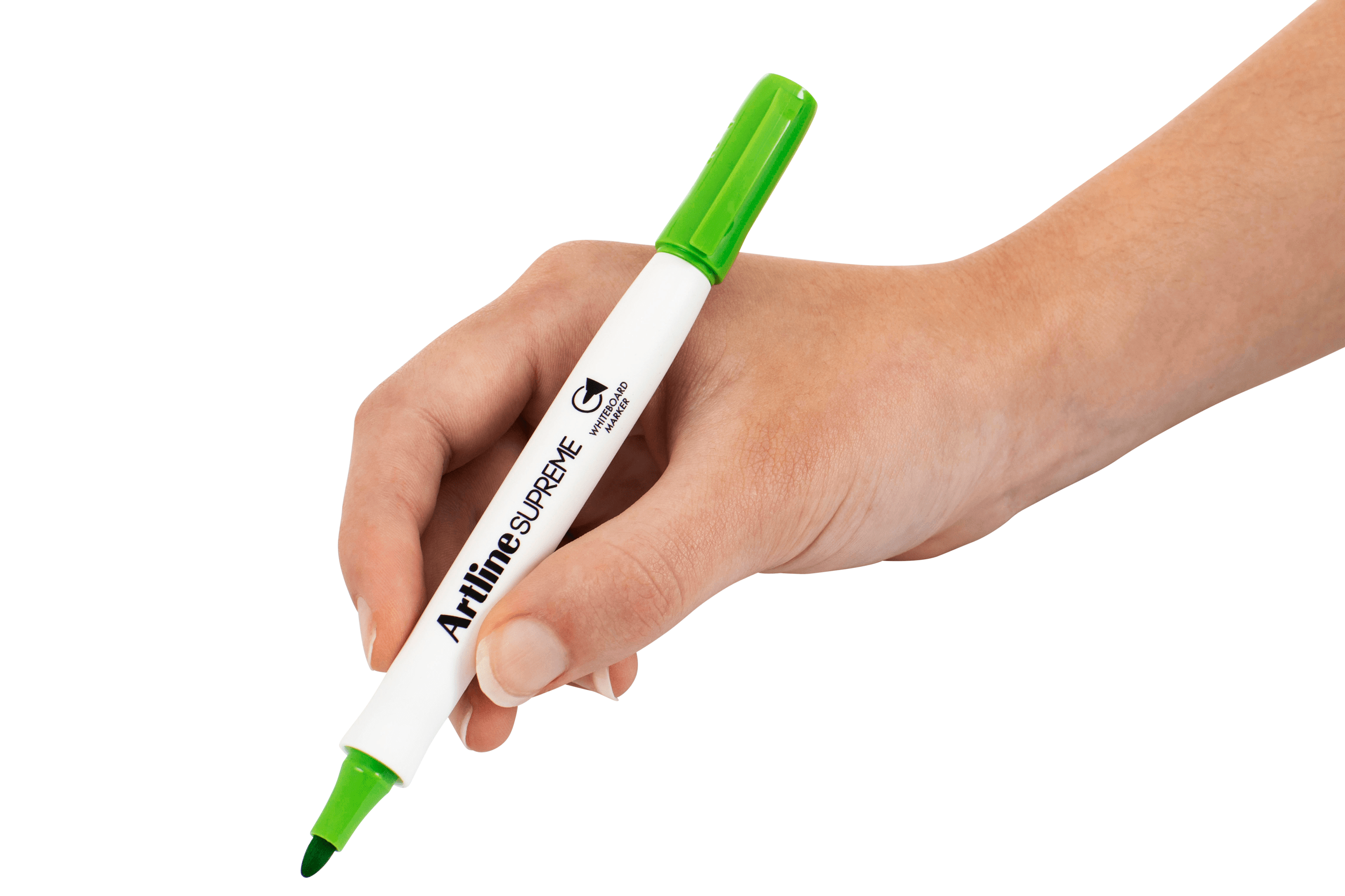 Artline Supreme Whiteboard Marker 1.5mm Bullet Tip - Lime Green (12 Pack) - Perfect for Office, Classroom & Home Whiteboard Presentations