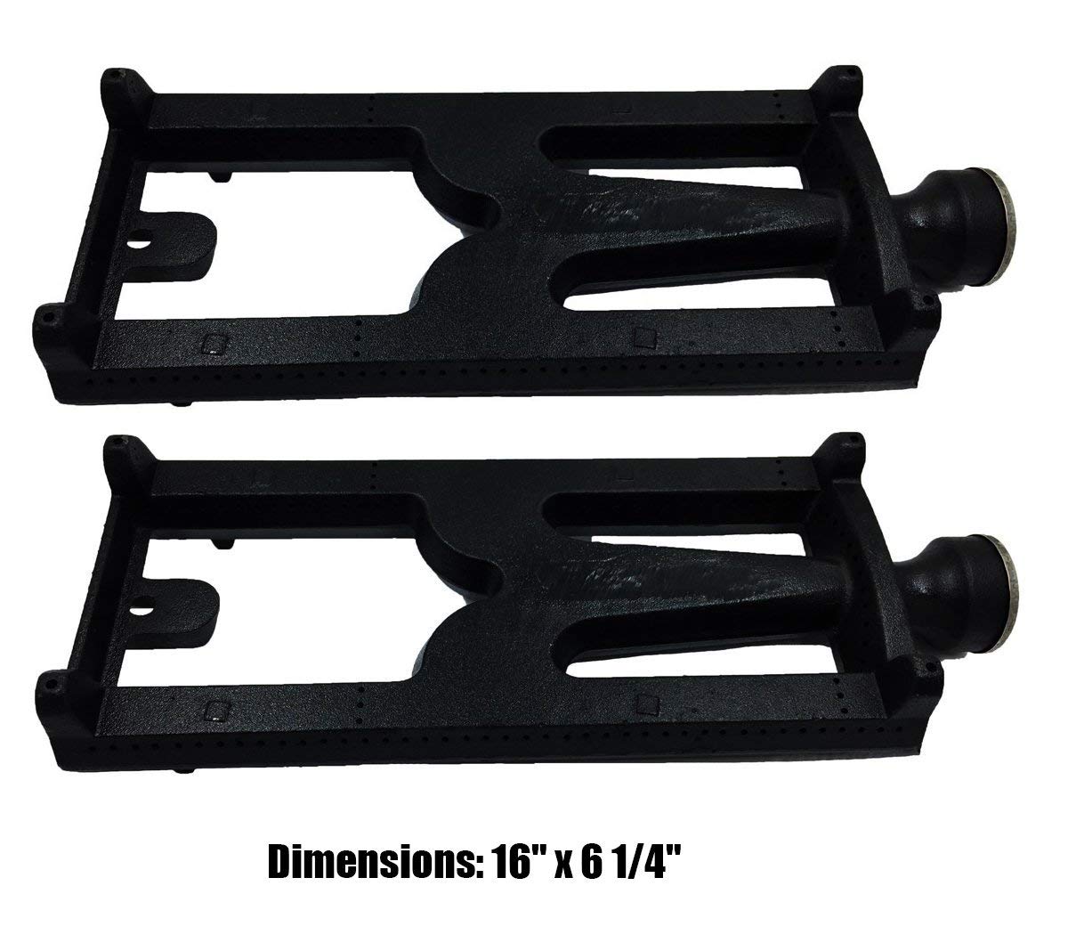 2-Pack Cast Iron Grill Burners - Replacement for DCS 27 Series & Lynx Gas Grills (16