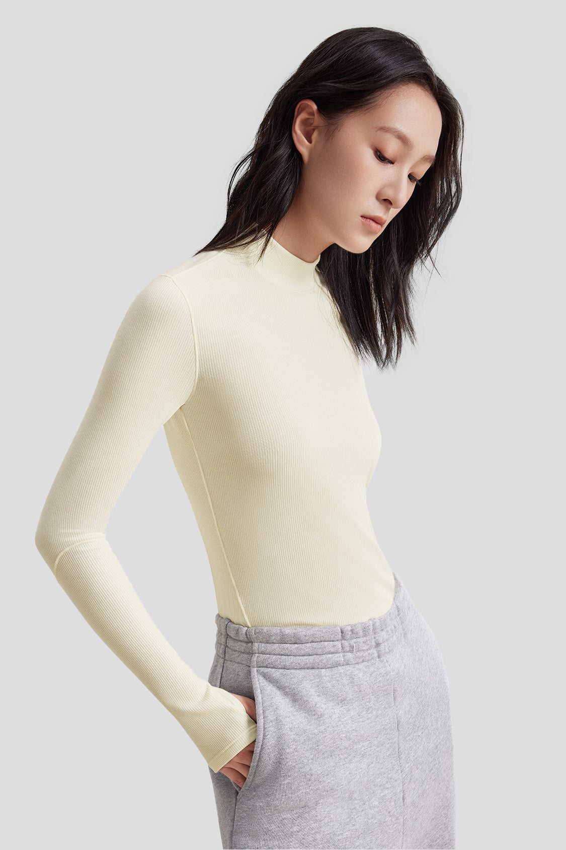SoftShield Women's WarmCore Half Turtleneck Thermal Shirt - Cozy Winter Layering for Outdoor Activities & Casual Wear