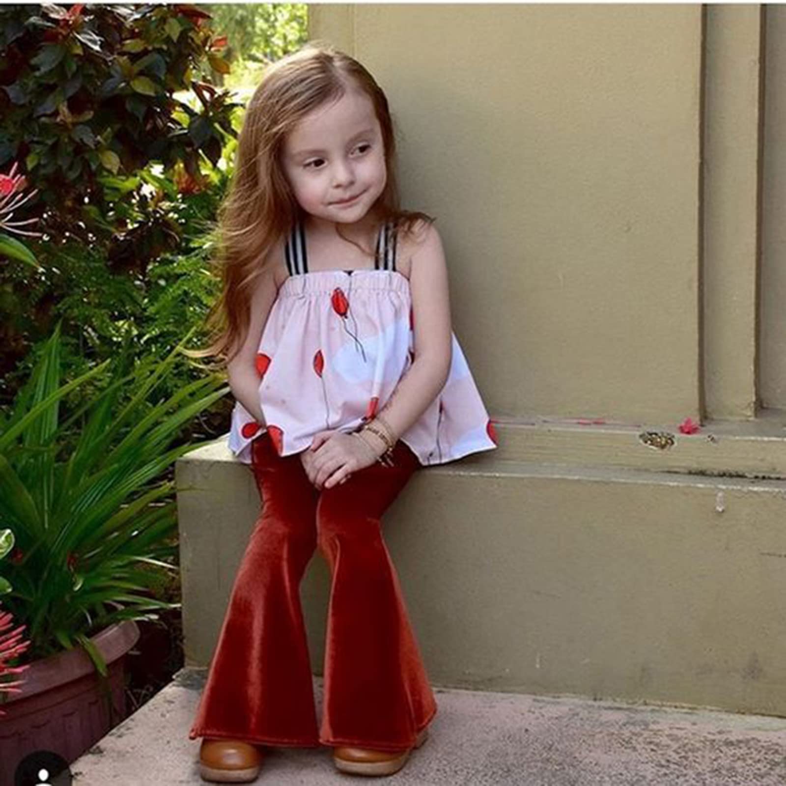 Toddler Bell Bottom Pants for Baby Girls - Soft Ruffle Leggings & Flare Trousers - Cute Outfit for Playtime, Parties & Photo Shoots