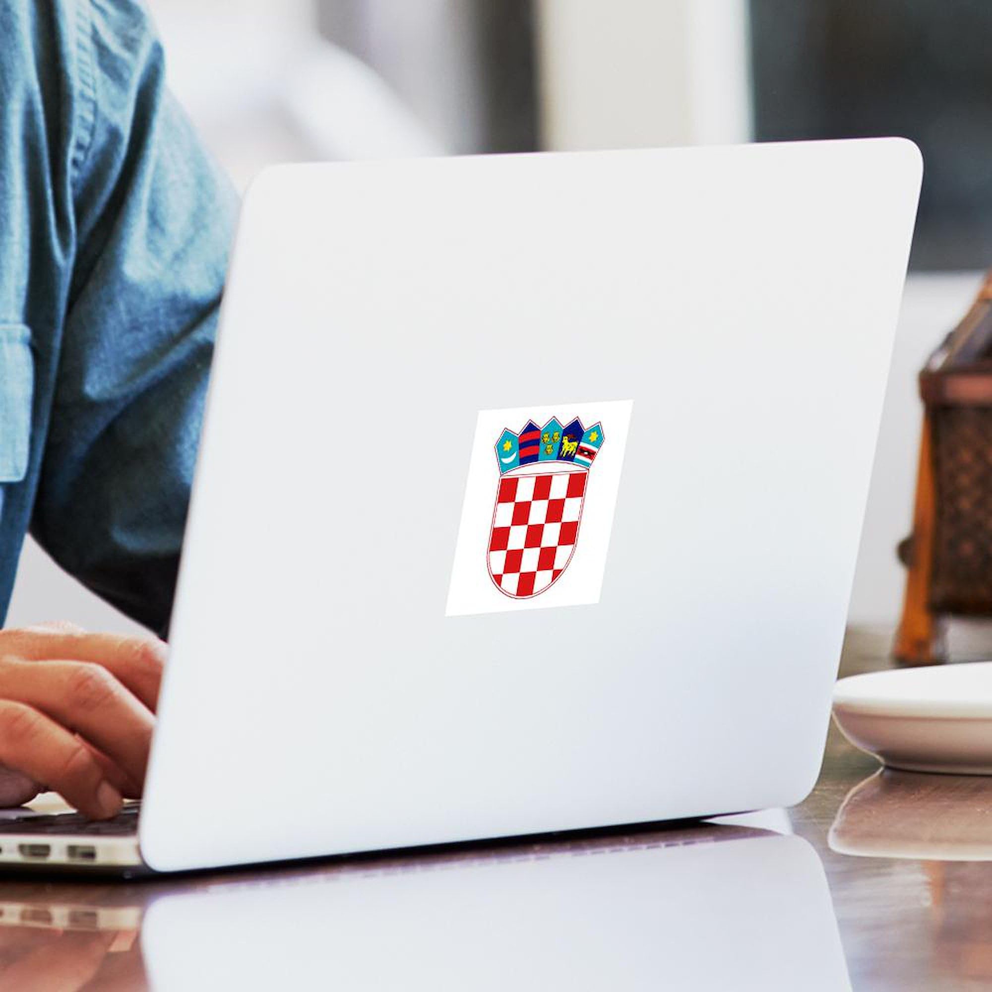Croatia Hrvatska Emblem Square Sticker 3x3 Inch - Durable Bumper Decal for Cars, Laptops & Windows | Perfect for Travel Lovers & Croatian Pride