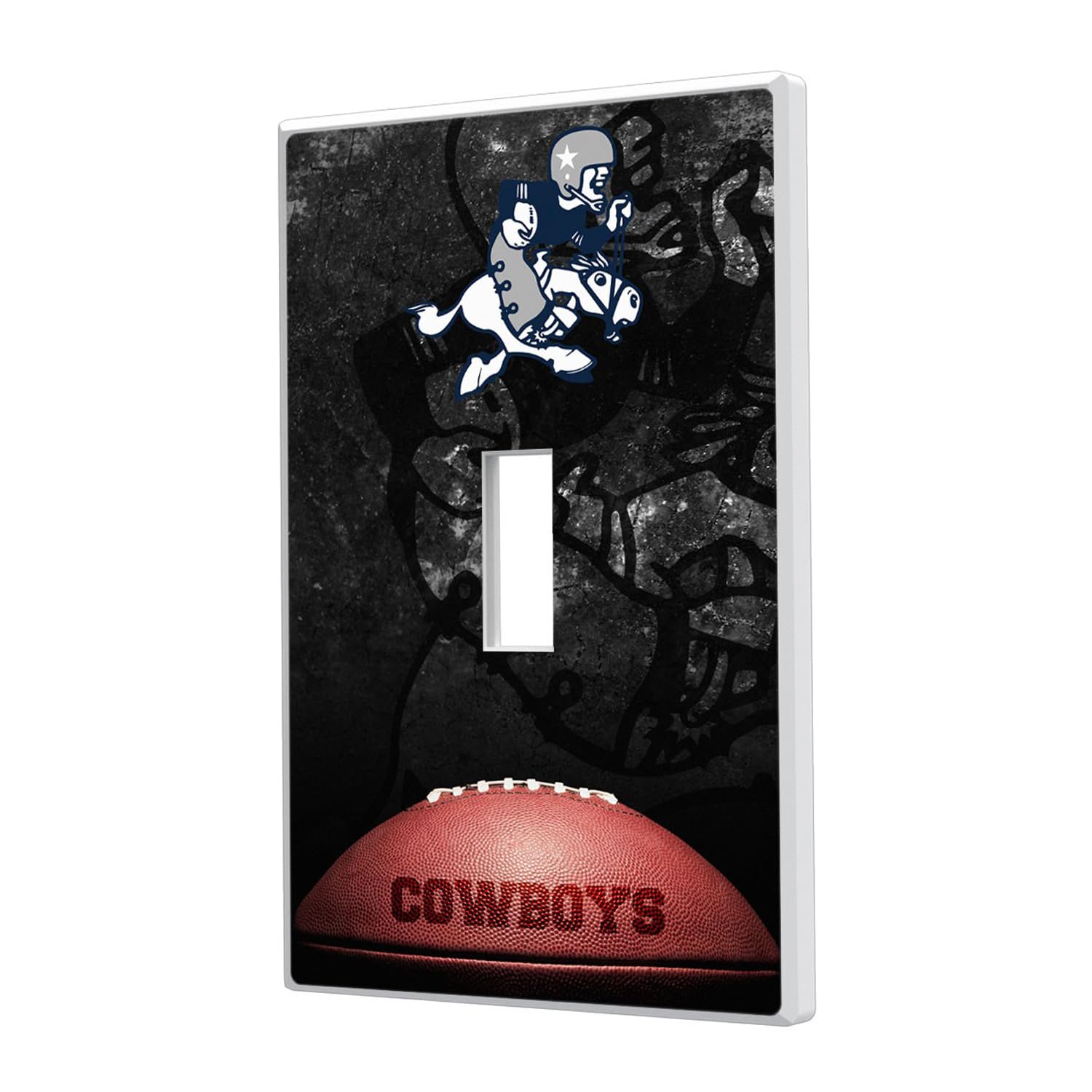 NFL Legendary Team Logo Light Switch Cover - Decorative Single Toggle Wall Plate for Sports Fans Bedroom, Man Cave, Game Room