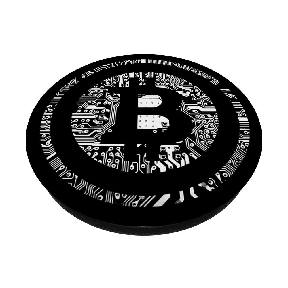 Bitcoin Supporter Phone Grip - Black and White Design for Secure Phone Holding | Perfect for Crypto Enthusiasts, Phone Protection & Everyday Use
