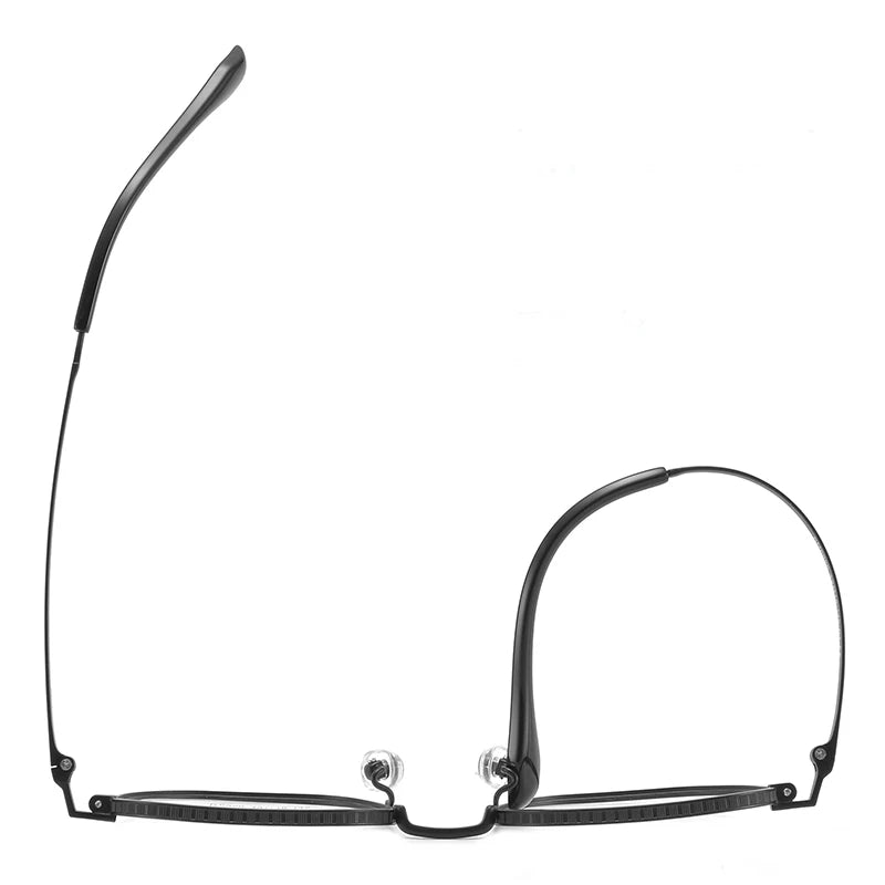 Bclear Unisex Full Rim Small Square Polygon Titanium Eyeglasses 6958 - Lightweight Durable Frame for Men & Women - Perfect for Reading, Work, and Everyday Fashion