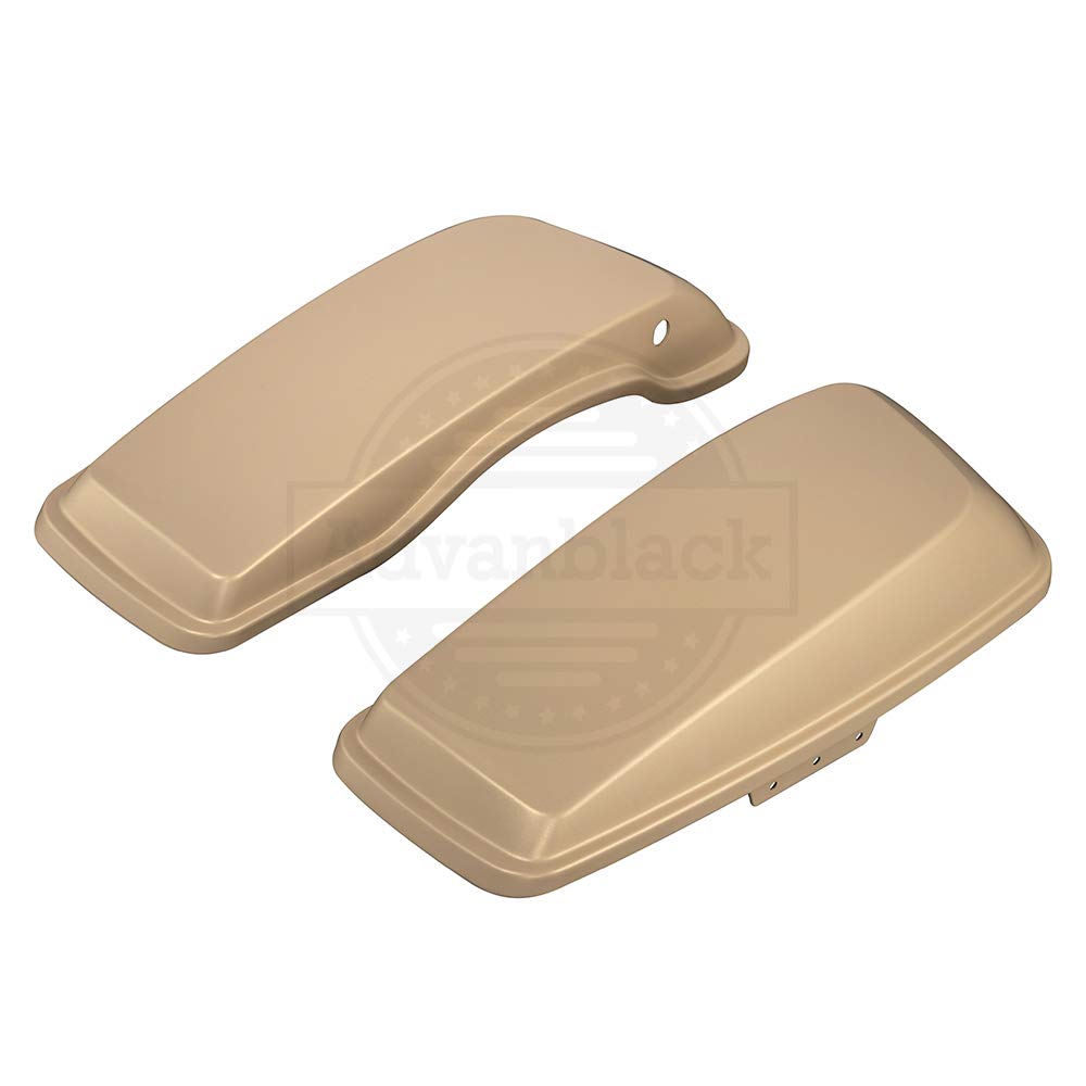 **Moto Onfire Saddlebag Regular Lids for Harley Touring Street Glide Hard Saddlebags 2014-2020 | Extended Bags in Sand Camo Denim | Perfect for Long Rides & Storage**