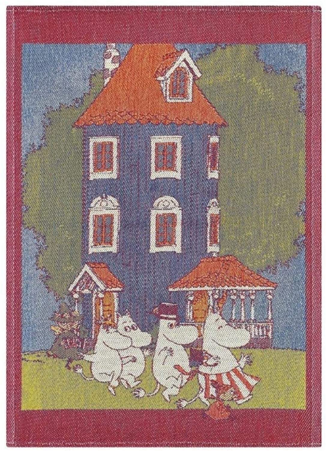 Ekelund Moomin House Large Tea Towel - Premium Cotton Kitchen Towel for Drying Dishes, Decor & Gift Ideas